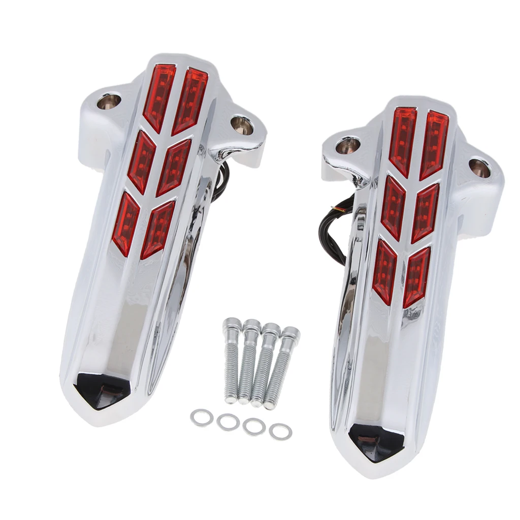 1 пара LED Нижняя вилка ноги Чехлы для Harley FLHT FLHX FLHR 2014 2015 2016 2017 2018| |
