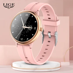 LIGE Women Smart Watch Sports Fitness Tracker Digital Wristwatches Heart Rate Blood Pressure Smart Watch For Huawei Xiaomi Apple