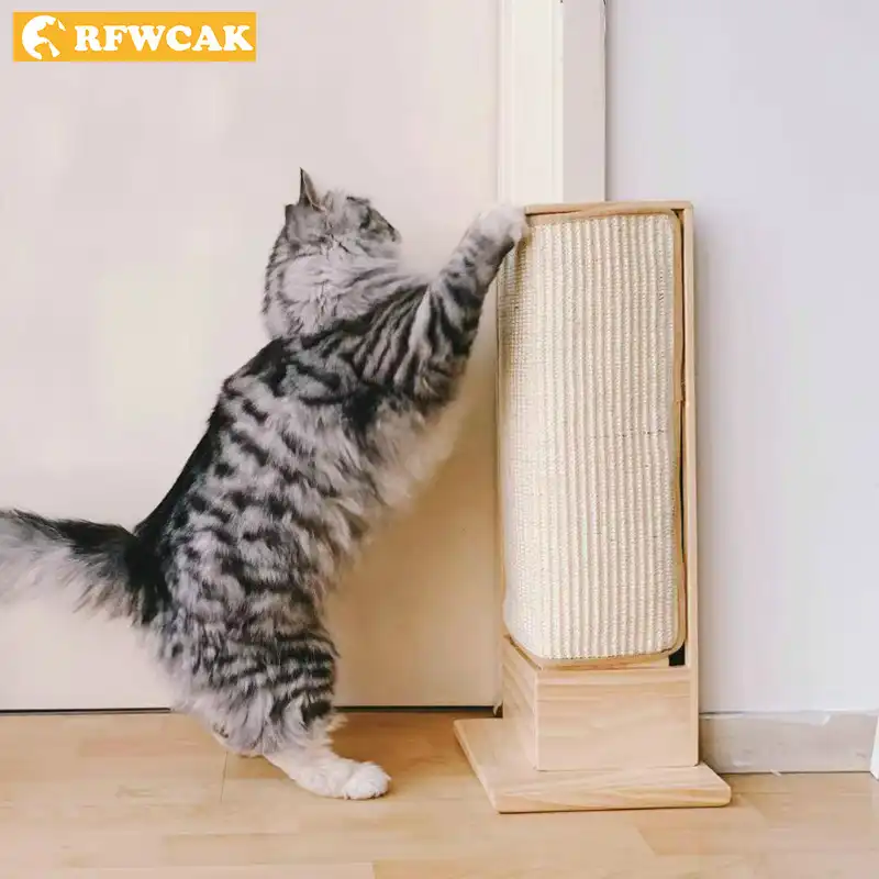 Rfwcak Planche A Gratter Pour Chat Soins Des Griffes Coussin En Sisal Meubles De Protection Remplacables Colonne En Bois Massif Jouet D Entrainement Pour Chat Aliexpress