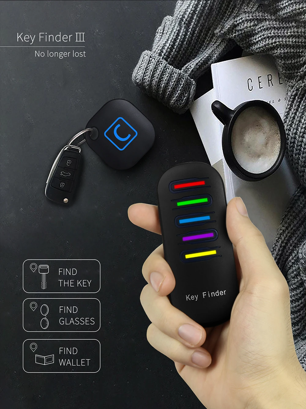 Anti-lost Alarm Smart Tag Wireless Bluetooth Tracker Child Bag Wallet Key Finder Locator Anti Lost Alarm Wireless Pet Tracker