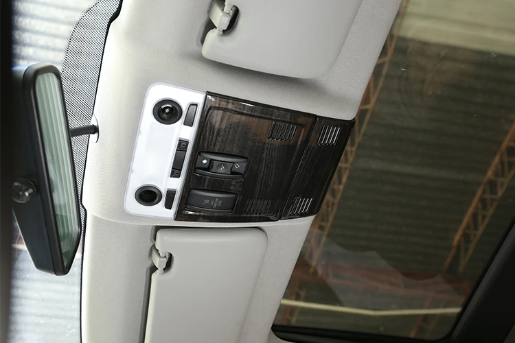 2 шт. черный деревянный ABS автомобильный подвесной фонарь для чтения крышка рамка отделка для BMW X1 E84 2011- автомобильные аксессуары