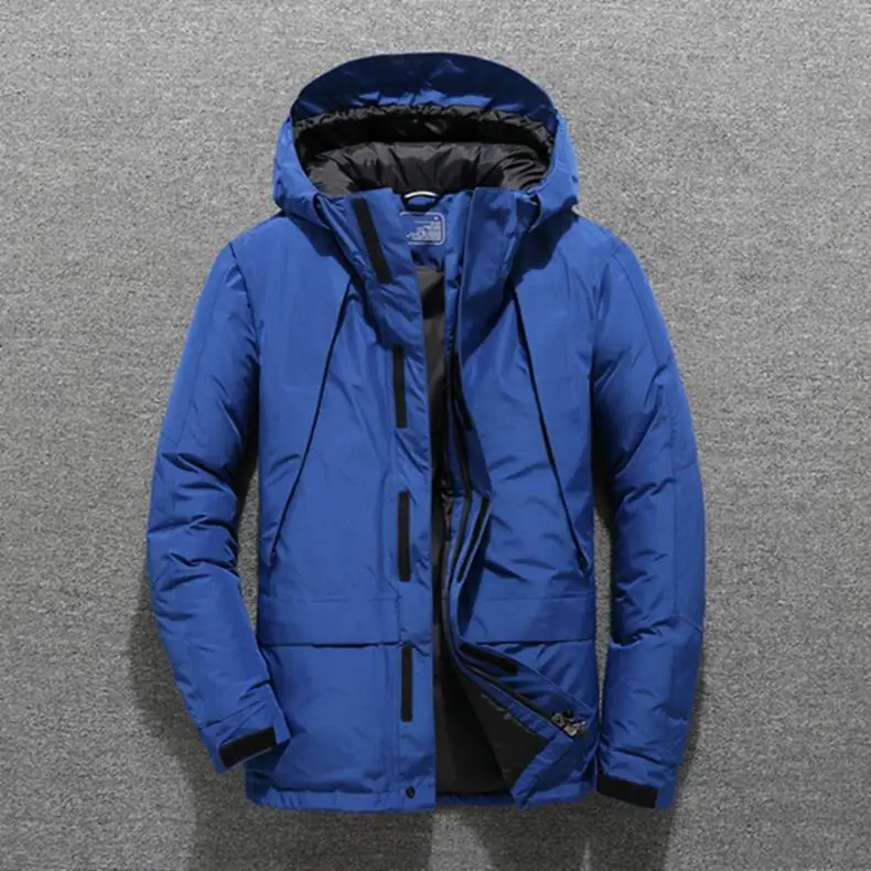 

Mens Hooded Thick Duck Jackets Man Short Winter Down Coats Male High Quality Overcoats Keep Warm Outerwear Parkas JK-803