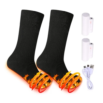 

Electric Heating Socks Heated Socks Men Women Battery Operated Rechargeable Winter Warm Socks For Working Driving Camping
