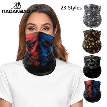 

NADANBAO Skull Series Scarf Half Face Mask Balaclava Variety Tube Headband Half Face Mask Sporting Headwear Bicycle Bandana