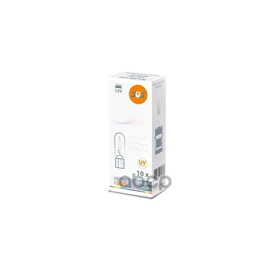 Лампа Накаливания Svs 12v W1,2w W2х4,6d SVS арт. 0200055000