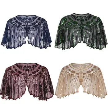 

Lace Shawls Poncho Female Party Pashmina Chal Cape Sequins Bufanda Mantilla Echarpes Bling Muffler Cachecol Feminino Tippet