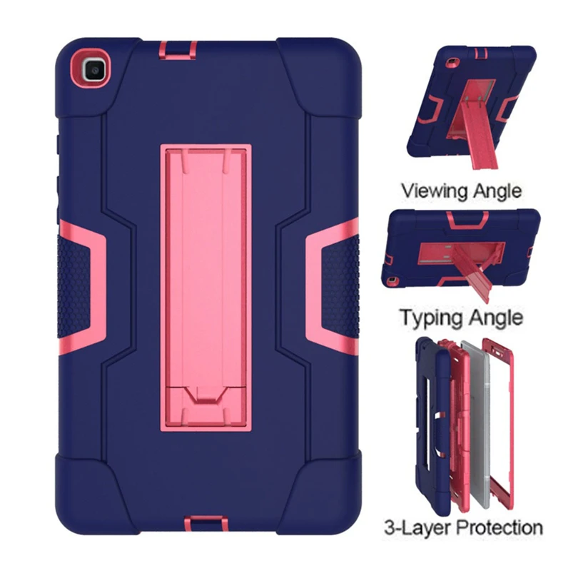Противоударный чехол для samsung Galaxy Tab A 8,0 T290 T295, Жесткий Чехол для SM-290 SM-295, силиконовый гибридный чехол с подставкой, чехол A4