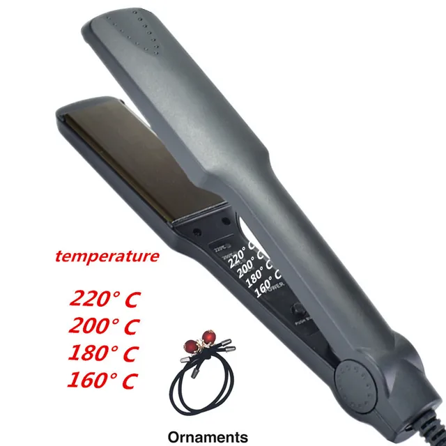 Piastra per capelli professionale con piastra riscaldante in ceramica tormalina, riscaldamento rapido, prestazioni termiche 3