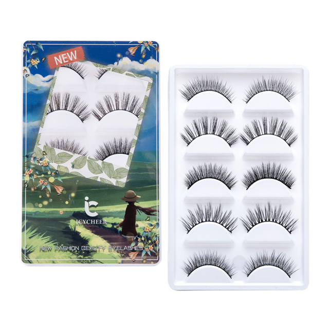 Makeup Thick Long Eye Lashes Handmade Mixed Mink False Eyelashes Dolls Handmade Soft Full Strip Lashes