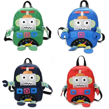 

Cartoon Robot Backpack Schoolbag for Girls Kids Rucksack Bookbags Daypack H8WD