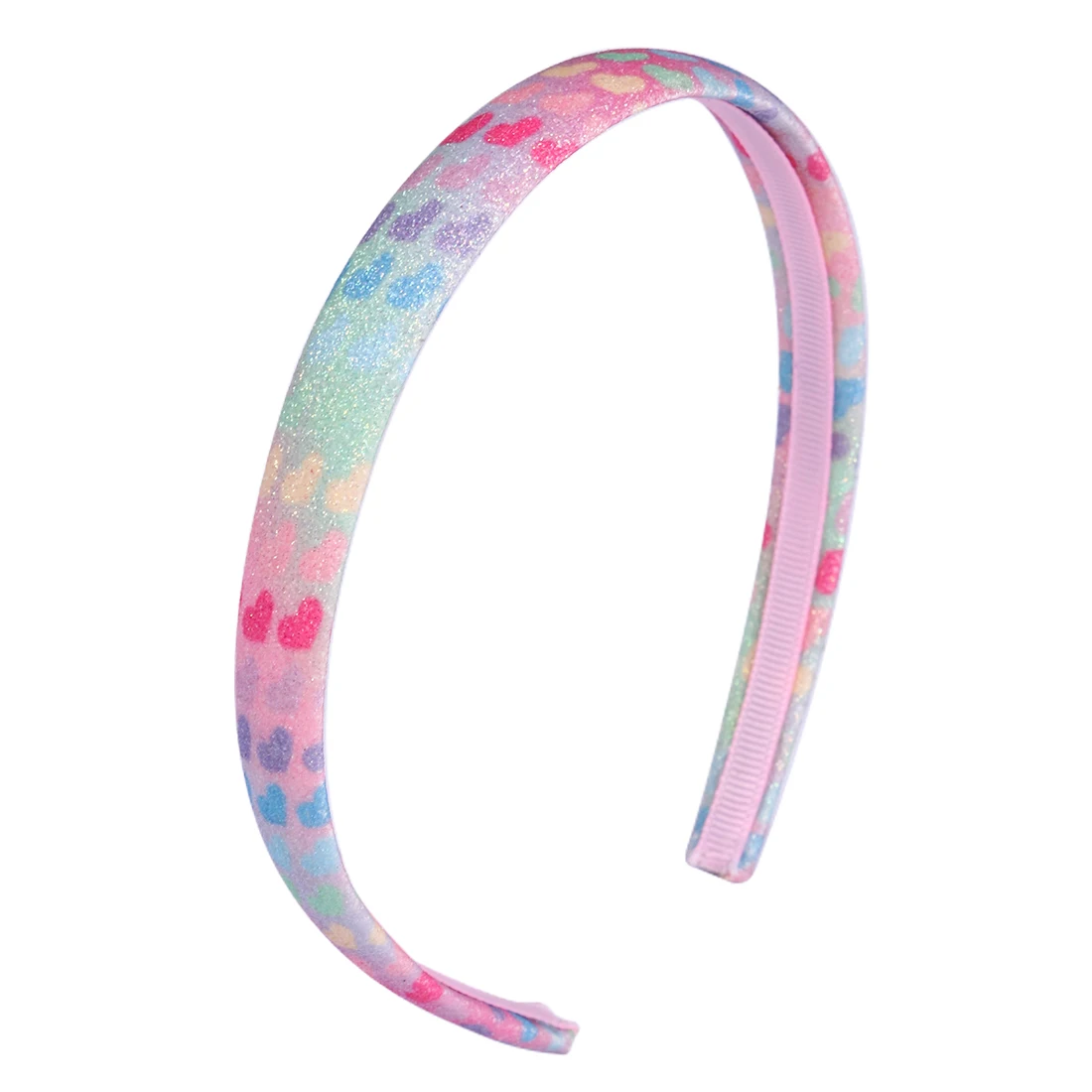 1 шт. модные блестящие радужные градиентные повязки для волос из искусственной кожи для женщин и детей повязка на голову с блестками для бантов аксессуары для волос с цветами - Цвет: 1