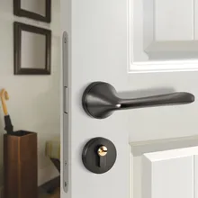Современные дверные ручки для межкомнатных дверей никель-серый дверной рычаг набор деревянная дверная ручка замок межкомнатный дверной замок