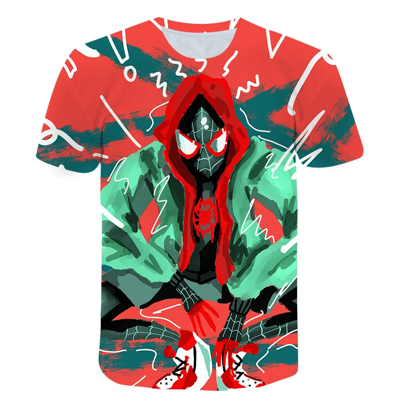 Hot sales Spider man T-Shirt Marvel Cartoon Fun Short Sleeve Shirt Boys Girls Street Fashion Harajuku Hot movie Children's Tops Hot sales Spider man T-Shirt Marvel Cartoon Fun Short Sleeve Shirt Boys Girls Street Fashion Harajuku Hot movie Children's Tops