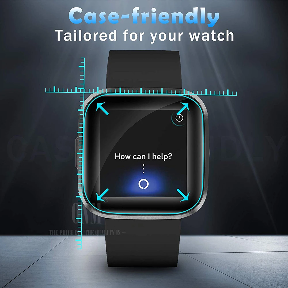 10 шт. 5D Защитная пленка для экрана с полным покрытием Fitbit Versa 2 Watch Versa2 мягкая