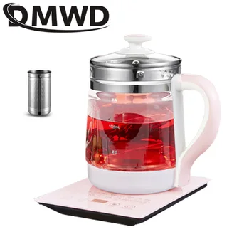 

DMWD 1.5L Multifunction Electric Kettle Glass Health Pot Stew Porridge Slow Cooker Heater Hot Water Heating Insulation Kettle