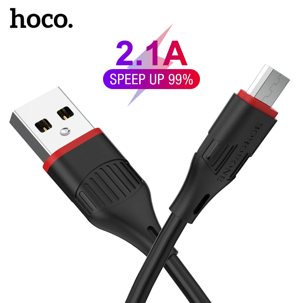Мягкий Micro USB кабель HOCO 2 1 а м для Xiaomi Samsung Huawei Быстрая зарядка Kable Android | Мобильные
