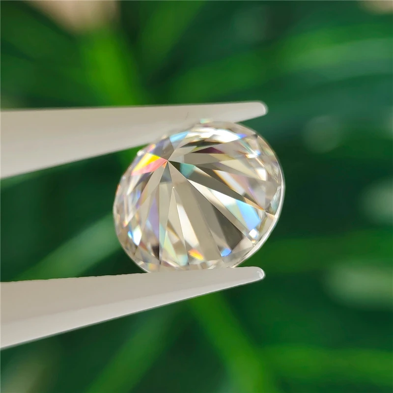 Letmexc Lab Diamond Moissanite Gemstone 6.5mm 1.0 Carat D Color VVS1 Excellent Round Cut For Jewelry Making
