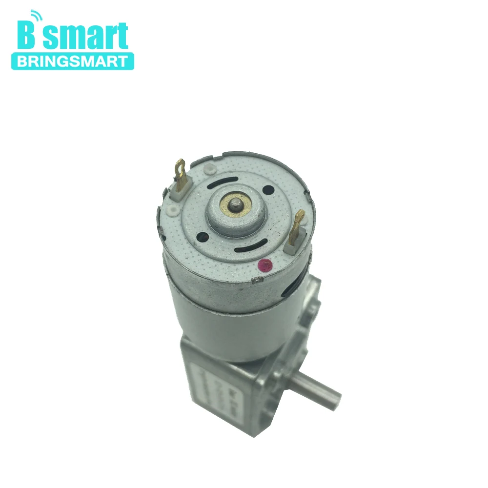 JGY385 12V 24V Dc червь Шестерни реверса двигателя, 8-200rpm-No нагрузки электродвигателя 6V двигатель D вал для общих Применение Bringsmart