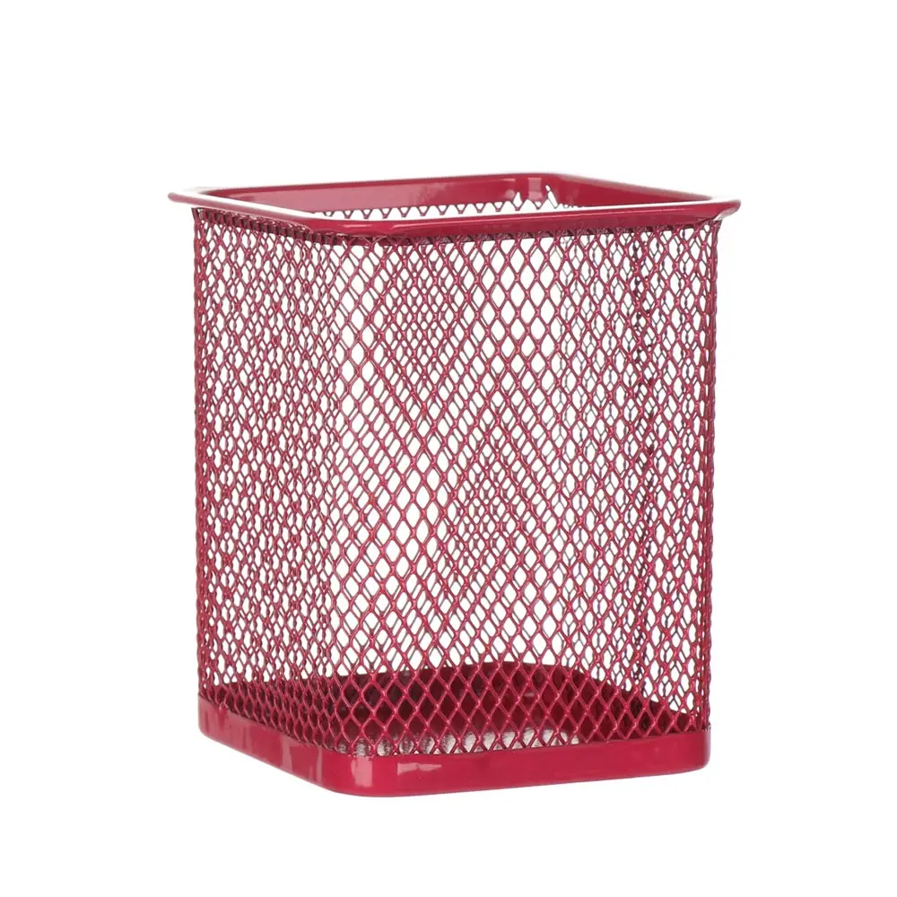 Rose Red AC Настольный органайзер ручка бочка карандаш держатель красочный узор коробка для хранения мелочей Чехол Многофункциональный стол декор канцелярские товары - Цвет: Rose Red AC