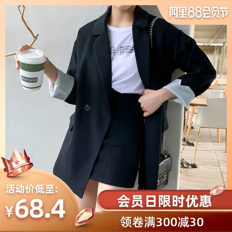 

Summer New Style Breathable Quality Fresh Coat Online Celebrity Small Spring And Autumn Suit Popular Women's Loose-Fit 18-24 a Y