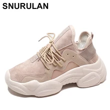 SNURULAN/Новая повседневная обувь; женские кроссовки в Корейском стиле; женская дышащая сетчатая обувь со шнуровкой; Chaussure Femme; обувь для девочек