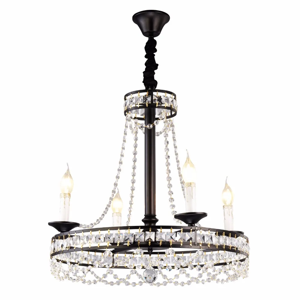 Ganeed Modern Crystal Chandeliers Light Round Chandeliers Home Lighting