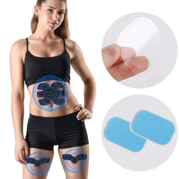 

2pcs Gel Pad Electrode Replacement Gel Sheet Hydrogel Stickers Massage Fitness Stickers for Muscle Stimulator Abdominal