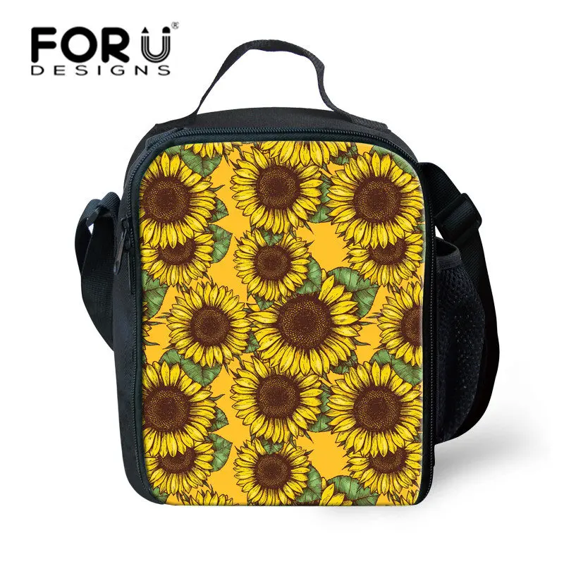 FORUDESIGNS/Комплект детских школьных сумок для девочек, школьный детский школьный рюкзак с подсолнухом, школьный рюкзак, комплект Mochila Infantil - Цвет: L5263G