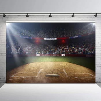 

Baseball Arena Theme Backdrop Newborn Baby Kids Photography Backdrops Stadium Children Birthday Backgrounds for Photo Studio