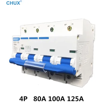 

MCB DZ47-100 80A 100A 125A 4P Circuit Breaker Household Home improvement Air switch