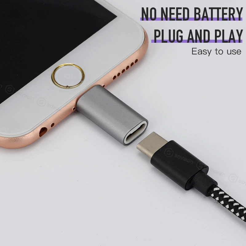 Sovawin адаптеры для мобильных телефонов Micro USB Female to 8 Pin Интерфейс Apple разъемы Micro USB быстрая зарядка для iPhone 8