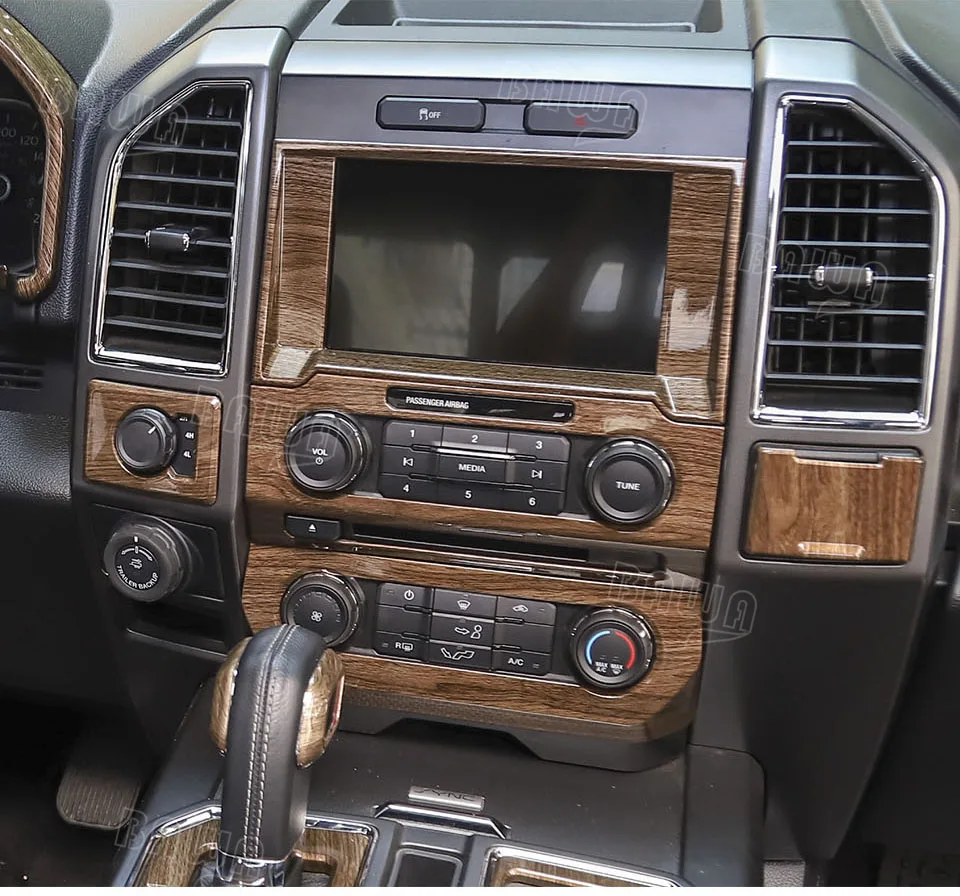 BAWA внутренние молдинги для Ford F150+ навигационный Кондиционер Регулировка громкости панель Крышка декоративные наклейки