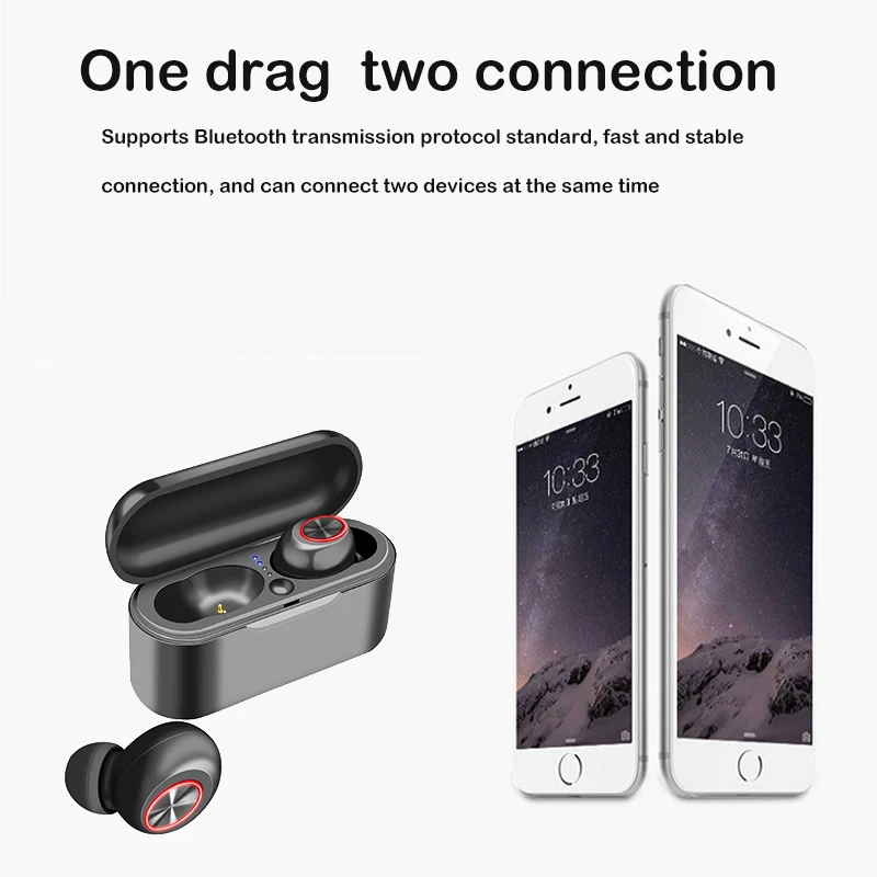 TWS Mini Bluetooth 5,0 наушники портативные TWS True беспроводные наушники-вкладыши 3D стерео звук с микрофоном громкой связи спортивные наушники