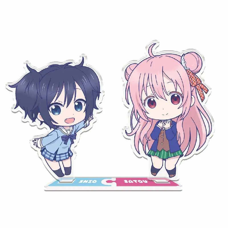 

10cm Japanese Anime Happy Sugar Life Cartoon Figure Car Key Chains Holder Best Friend Graduation Chirstmas Day Gift