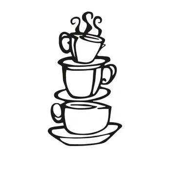 

Coffee Cup Kitchen Bedroom Sofa Background Home Decoration Wall Sticker