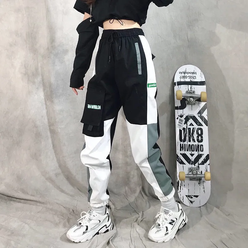 

Joggers Mujer Pantalones Oversized Gothic Pants For Women Harajuku Punk Patchwork Sweatpants Women Korean Style Female Trousers