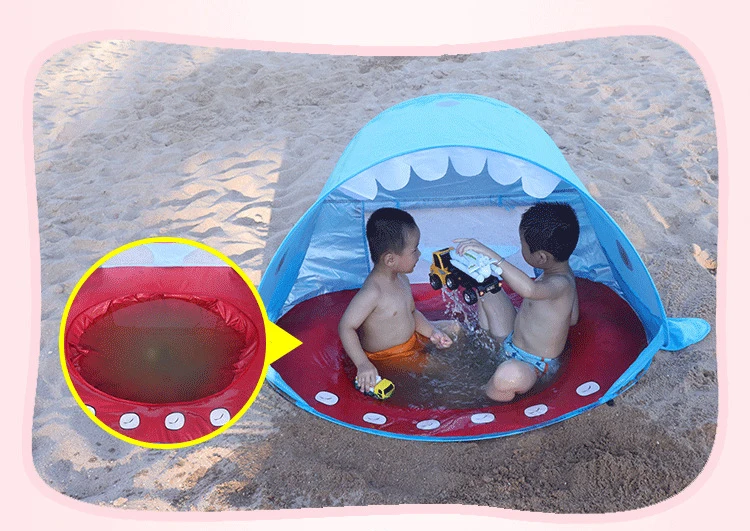 Пляж Акула детская палатка удобный складной мяч бассейн открытый игрушка тент всплеск игровой дом Amazon взрыв
