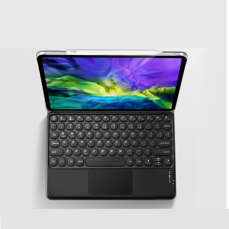 Teclado Bluetooth para iPad Air 4 de 10,9 pulgadas, funda magnética resistente desmontable para tabletas, iPad Pro 11 con panel táctil
