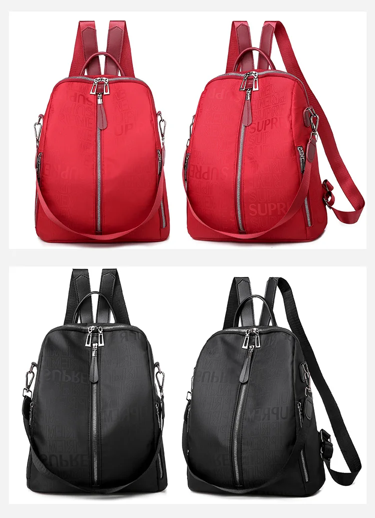 Модный женский рюкзак Оксфорд тканевые сумки через плечо школьная сумка высокой емкости для девочек Повседневный Женский туристический рюкзак