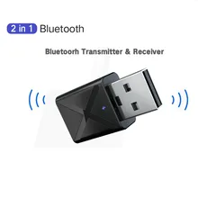 2 IN1 Bluetooth 5.0 ตัวรับสัญญาณอะแดปเตอร์ไร้สาย Mini 3.5 มม.AUX สเตอริโอเครื่องส่งสัญญาณบลูทูธสำหรับทีวี PC(China)