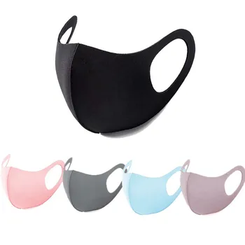 

5pc Cotton Solid color Mask Mouth Face Mask Anti PM2.5 Dust Mouth Mask Activated Carbon Filter Mask Fabric Face Mask washable