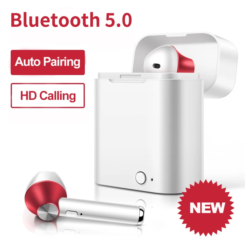 BT5 0 TWS Wireless Bluetooth Earphones For Redmi Earbuds HD Stereo Wireless Headphone Running Sport Bass Headset For iPhone D012