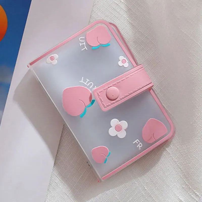 Photo Album Photo Card Holder Photocard Holder Fruit printed Card Holder 20 Pockets small photo album 7*10.5cm binder photocards ins card binder collect book Receipt storage