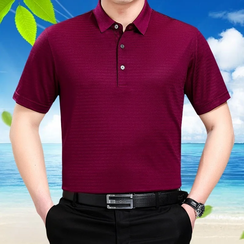 Summer T Shirt Men Real 100% Silk T-shirt Clothes 2020 Plus Size Shirts Mens Tshirt Casual Poleras Hombre T3-01R22 KJ1956 | Мужская