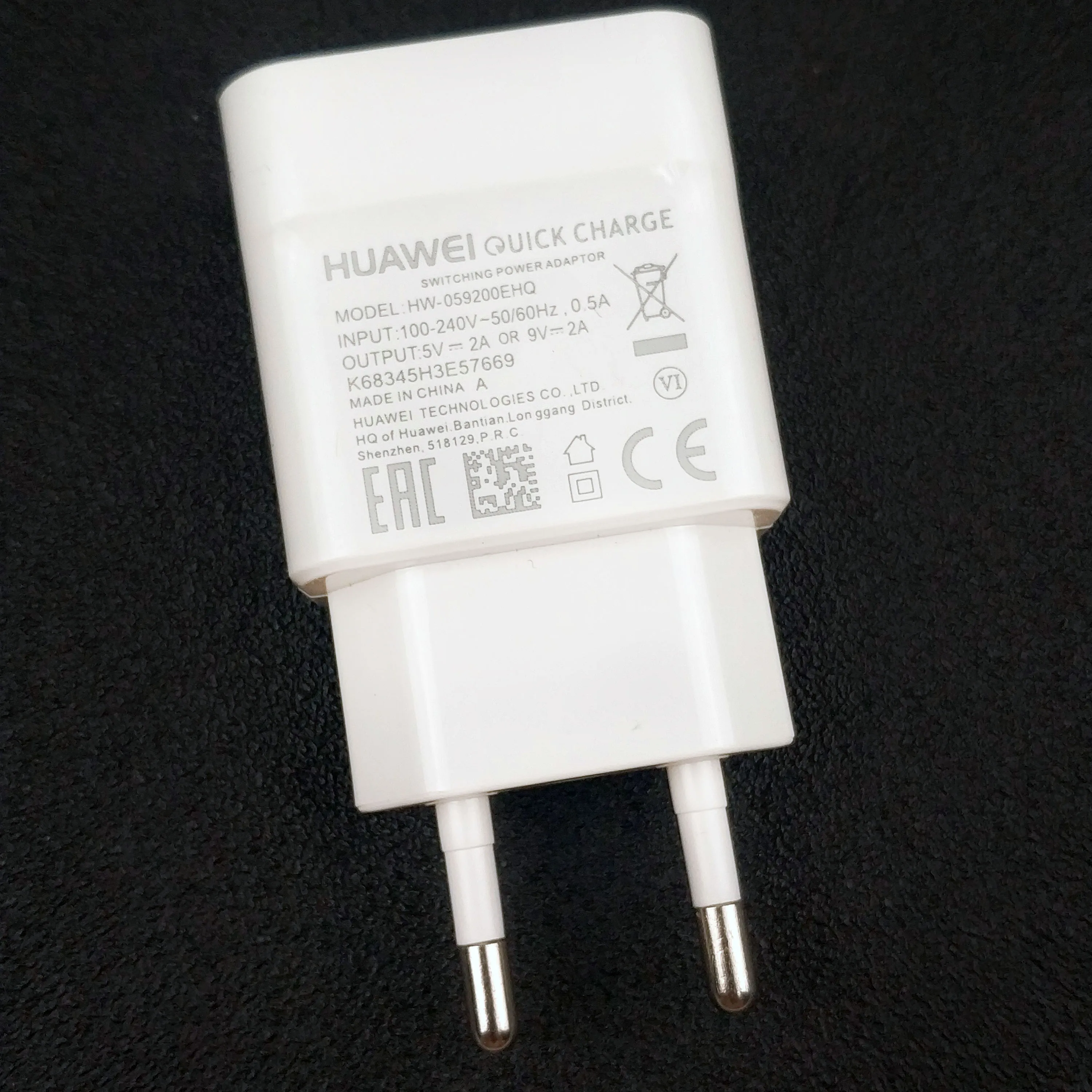huawei qc2.0 быстрое зарядное устройство 18 Вт путешествия usb type-c ЕС зарядное устройство адаптер для P10 plus P9 P20 lite honor 9 8 мобильный телефон
