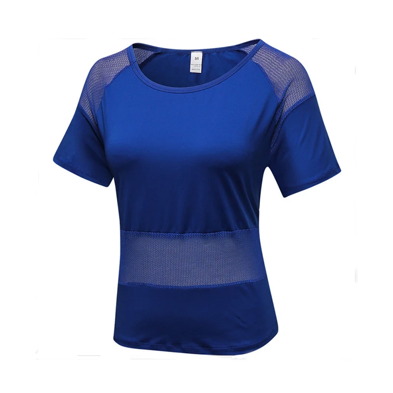 Camisetas para mujer, camisetas ajustadas para hacer malla para Yoga, manga corta, Top de Yoga, malla para mujeres, camiseta de gimnasio transpirable, deportiva|Camisas de yoga| - AliExpress