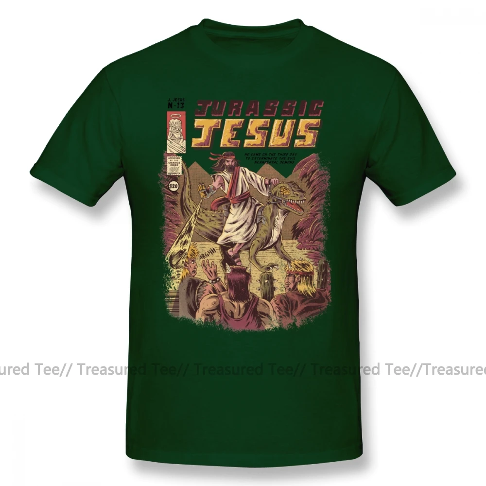Футболка Jesus JURASSIC, футболка Jesus, Теплый черный пуловер, футболка, мужская, XXL, повседневная, хлопковая, уличная, длинная, футболки - Цвет: Dark Green