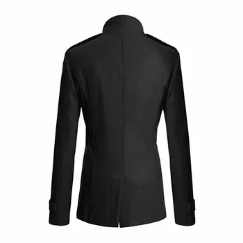 2026 New Men's Wool Overcoat Long Suit Men Woolen Windbreaker Man Woollen Coat Outer for Men Casual Wear Brand Mens Clothing 2