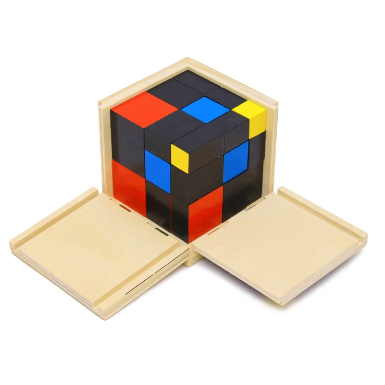 Montessori professional three-in-one children's assembling puzzle Montessori sensory teaching aids kindergarten early education Montessori professional three-in-one children's assembling puzzle Montessori sensory teaching aids kindergarten early education