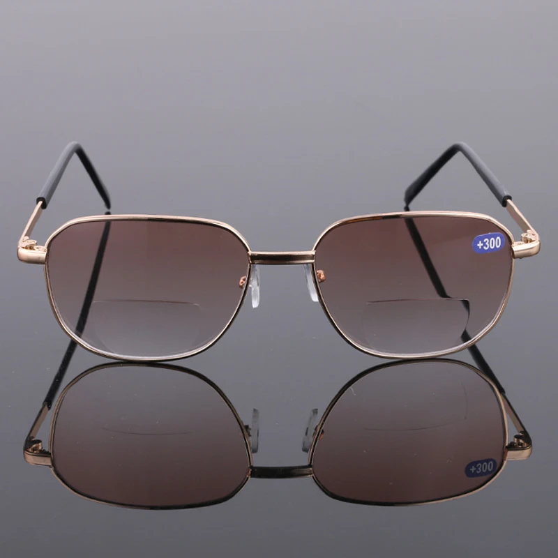 Reading Glasses Presbyopic Glasses Zilead Reading Glasses Women Men Far And Near Bifocal Presbyopic Eyewear Double light Metal Hyperopia Eyeglasses+1.5 2.0 2.5 3.0